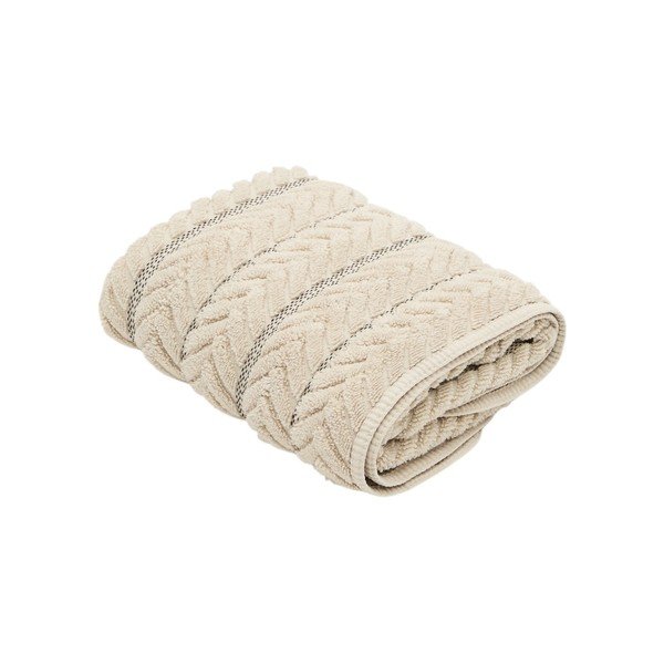 Béžový froté bavlnený uterák 50x90 cm Rune – Kave Home