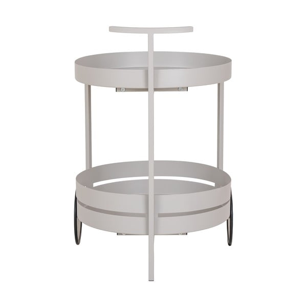 Kovový servírovací stolík na kolieskach 40x49,5 cm Beja – House Nordic-image-3