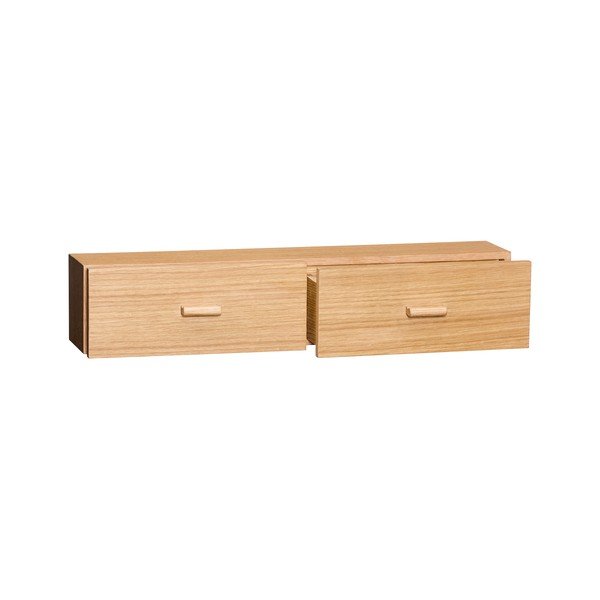 Polica v dekore duba v prírodnej farbe 60 cm Shuno – Hübsch-image-4