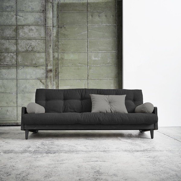Rozkladacia pohovka Karup Indie Black/Dark Grey/Granite Grey-image-1