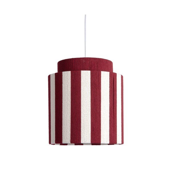 Červené/biele povrazové závesné svietidlo ø 30 cm Vienna Stripes – Leitmotiv