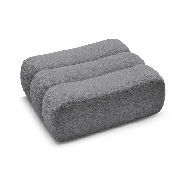 Sivá podnožka z textílie buklé Azra – Bobochic Paris-image-3