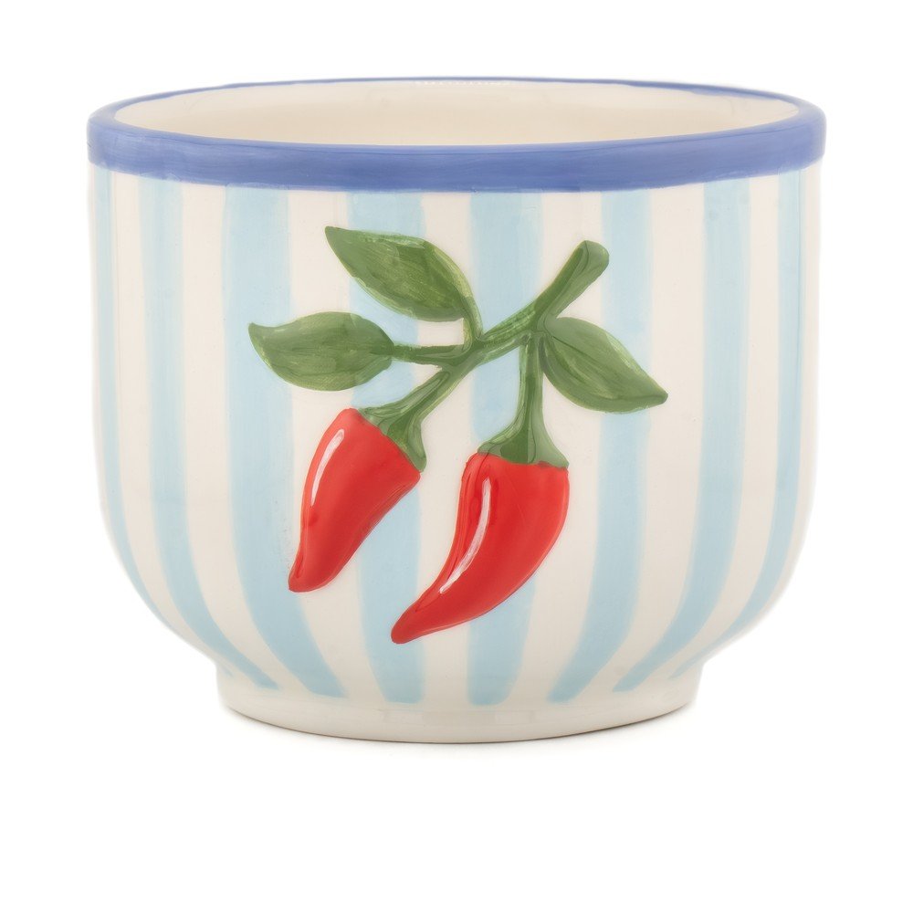 E-shop Keramický ručne maľovaný obal na kvetináč ø 12 cm Chilli – Sass & Belle