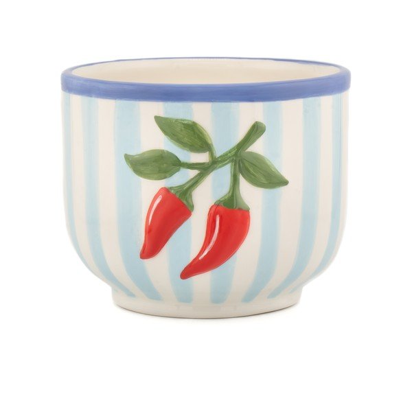 Keramický ručne maľovaný obal na kvetináč ø 12 cm Chilli – Sass & Belle