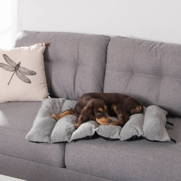 Čierna deka pre psa s baránkom 50x80 cm – Love Story-image-1