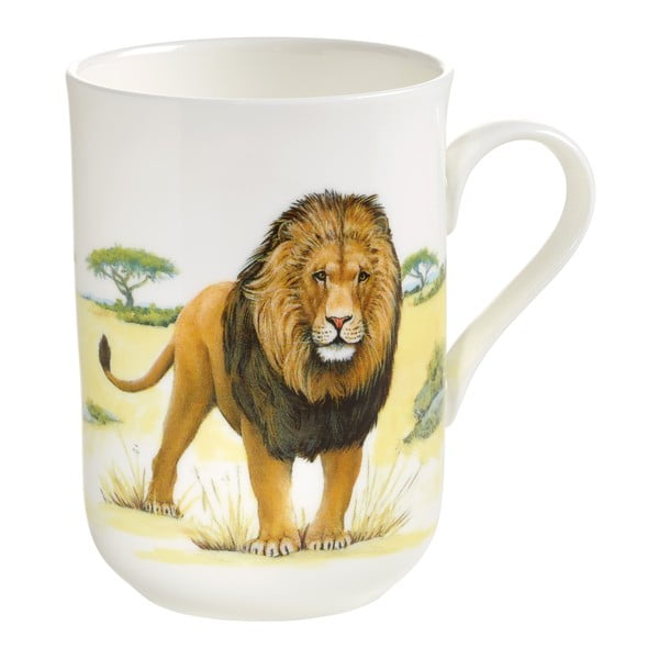 Hrnček z kostného porcelánu Maxwell & Williams Animals Lion, 330 ml