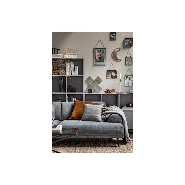 Sivá modulárna knižnica z borovicového dreva 81x81 cm Vt – vtwonen-image-1