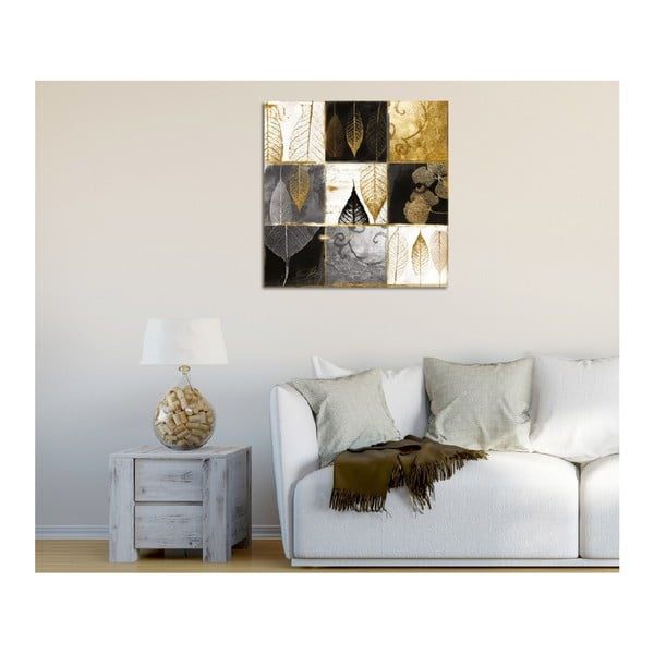 Obraz na plátne Golden Leaves, 45 × 45 cm-image-2