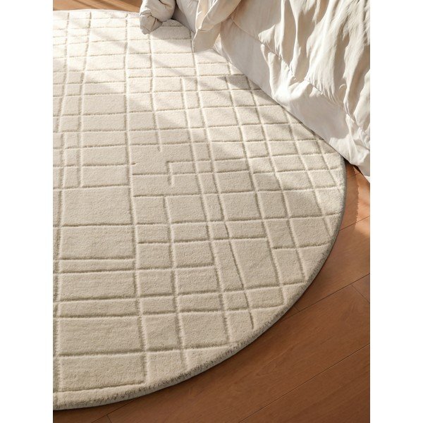 Krémovobiely vlnený okrúhly koberec ø 200 cm Kenso – Villeroy&Boch-image-2