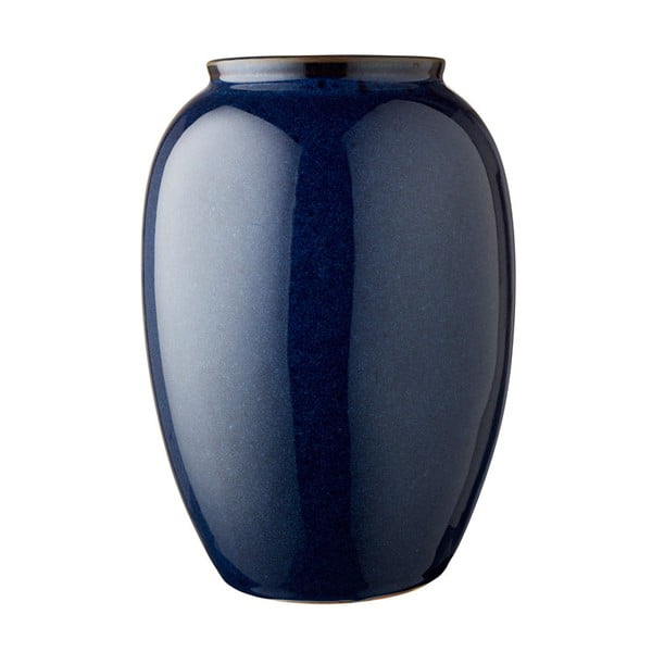 Modrá kameninová váza Bitz, výška 25 cm
