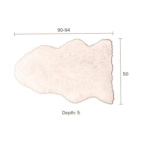 Biela ovčia kožušina Dutchbone Shaun-image-2