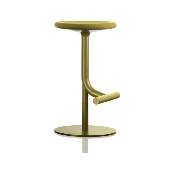 Olivovozelená barová stolička Magis Tibu, výška 60/77 cm