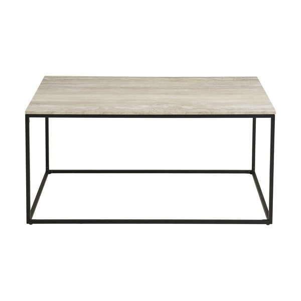 Čierny/béžový konferenčný stolík v dekore kameňa 60x90 cm Vita – House Nordic-image-2