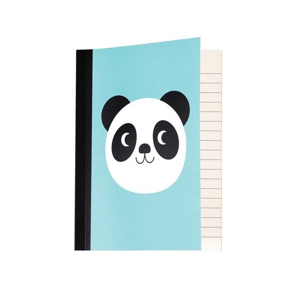Sada 2 linajkových zošitov s potlačou pandy Rex London Miko The Panda-image-1