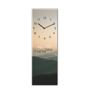Nástenné hodiny Styler Glassclock Mountains, 20 × 60 cm