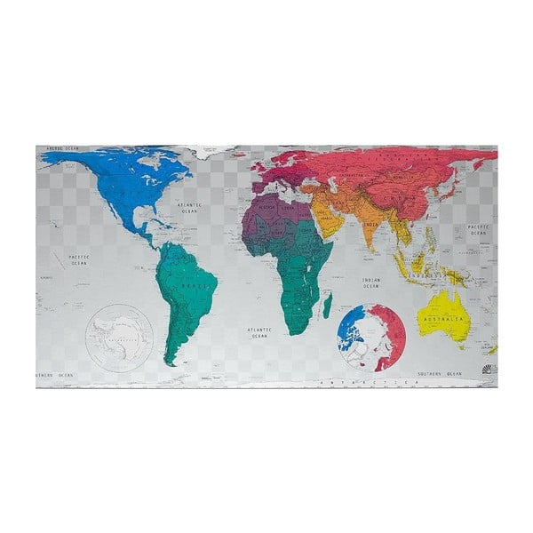 Magnetická mapa sveta The Future Mapping Company Future World Map, 101 × 58 cm