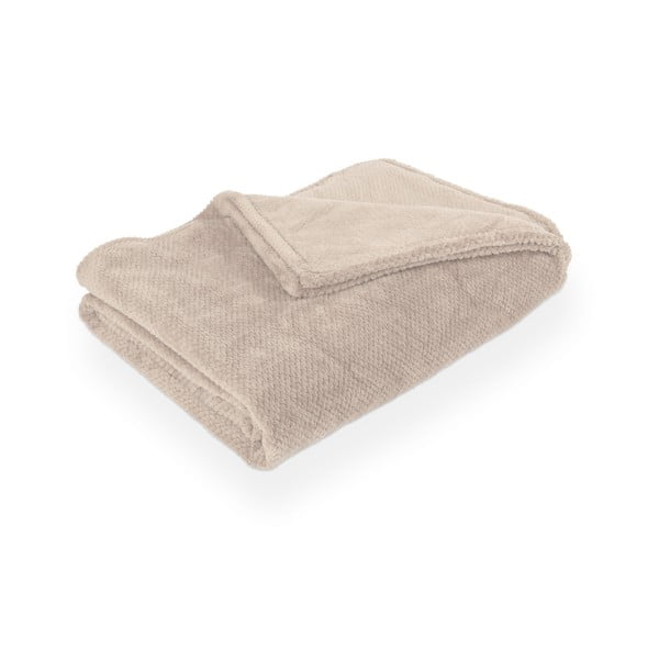 Taupe deka z mikroplyšu 150x200 cm Pippa – Tiseco Home Studio