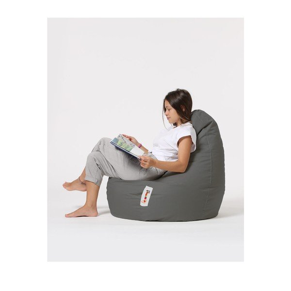 Tmavosivý záhradný sedací vak Drop – Floriane Garden-image-2