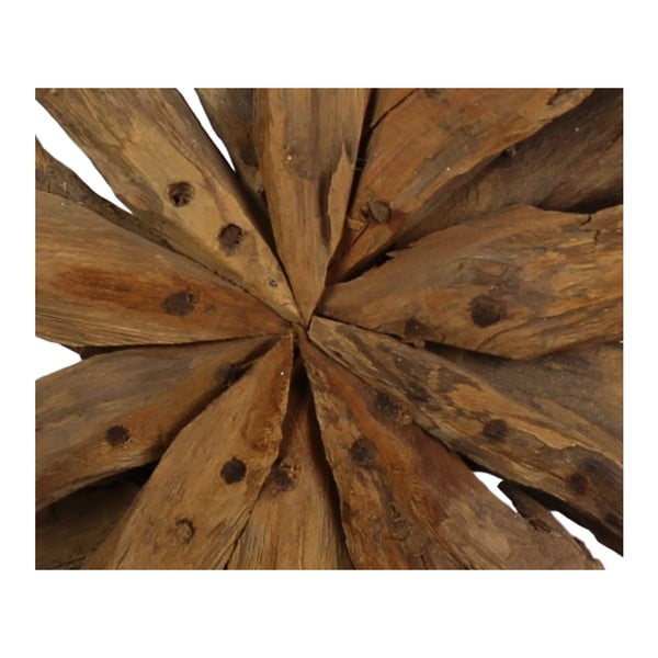 Dekorácia z teakového dreva HSM Collection Sunflower, 40 x 50 cm-image-3