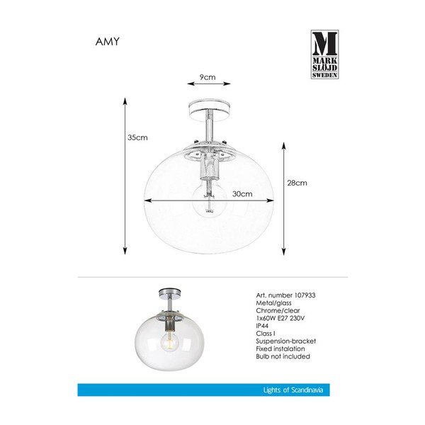 Stropné svietidlo Markslöjd Amy Ceiling 1L-image-1