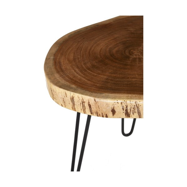 Odkladací stolík s doskou z akácie 46x48 cm Nandri – Premier Housewares-image-4