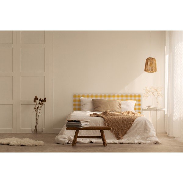 Žlté čalúnené čelo postele 165x52 cm Billie – Really Nice Things-image-2