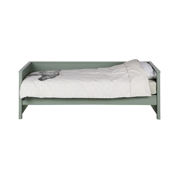 Zelená jednolôžková posteľ 90x200 cm Nikki – WOOOD-image-2