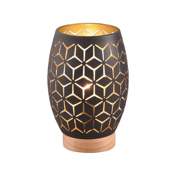 Čierna stolová lampa (výška  21 cm) Bidar – Trio-image-1