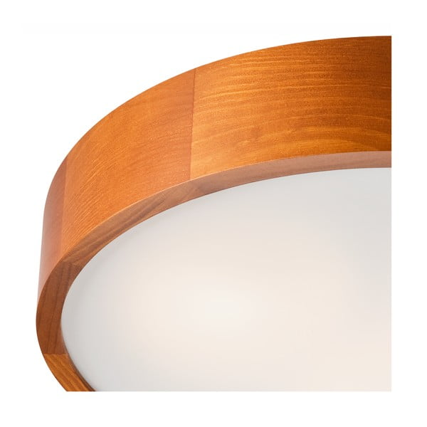 Koňakovohnedé stropné svietidlo so skleneným tienidlom ø 47 cm Eveline – LAMKUR-image-3