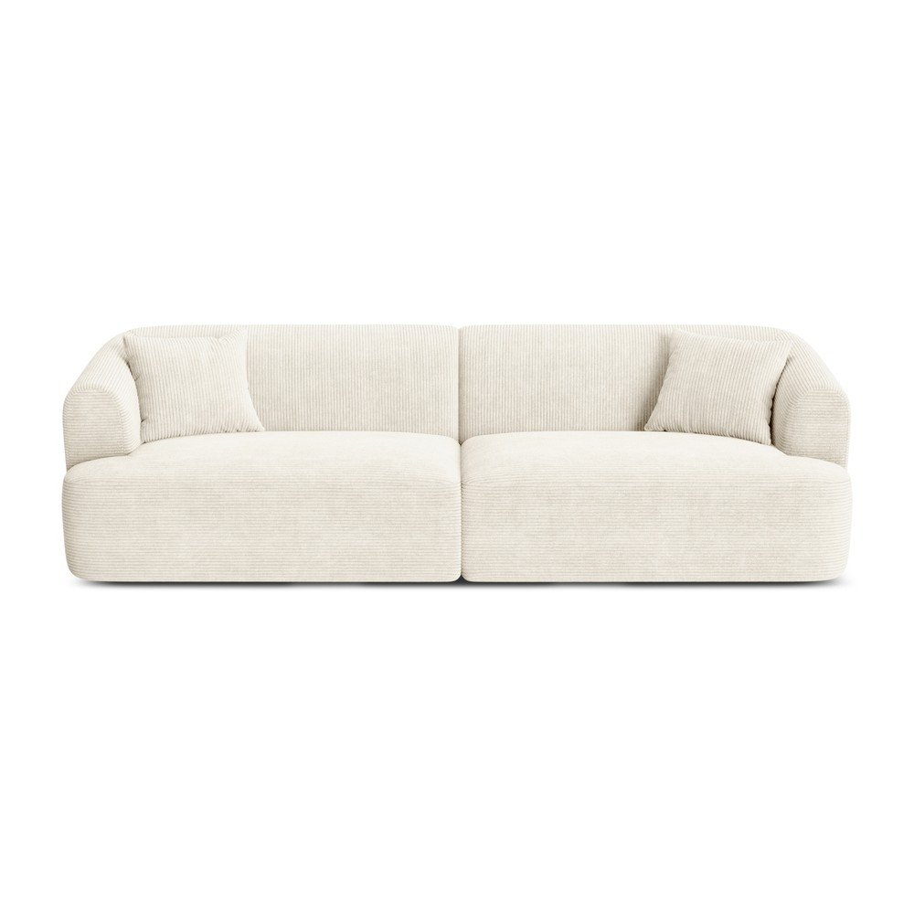 Béžová menčestrová pohovka 255 cm Campi – Cosmopolitan Design