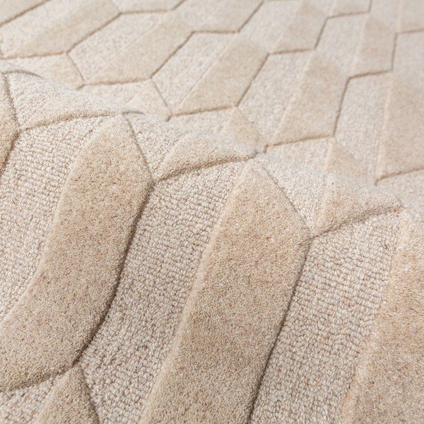 Vínovočervený/v prírodnej farbe ručne tkaný vlnený behúň 60x230 cm Apex Border Wool – Flair Rugs-image-2