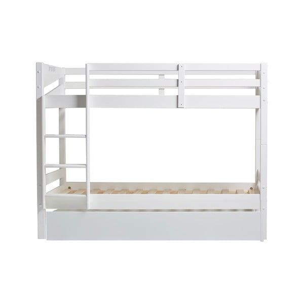 Biela detská poschodová posteľ so zásuvkou Marckeric Torino