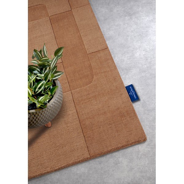 Hnedý ručne tkaný vlnený behúň 80x250 cm Charlotte – Villeroy&Boch-image-2