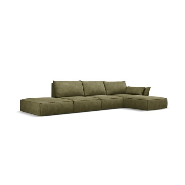 Zelená rohová pohovka (pravý roh) Vanda - Mazzini Sofas-image-2