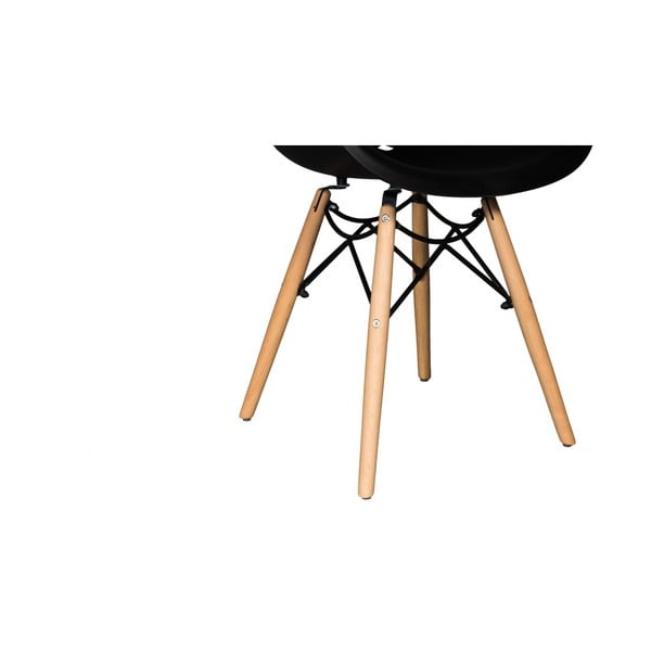 Sada 2 čiernych jedálenských stoličiek Evergreen House René-image-3