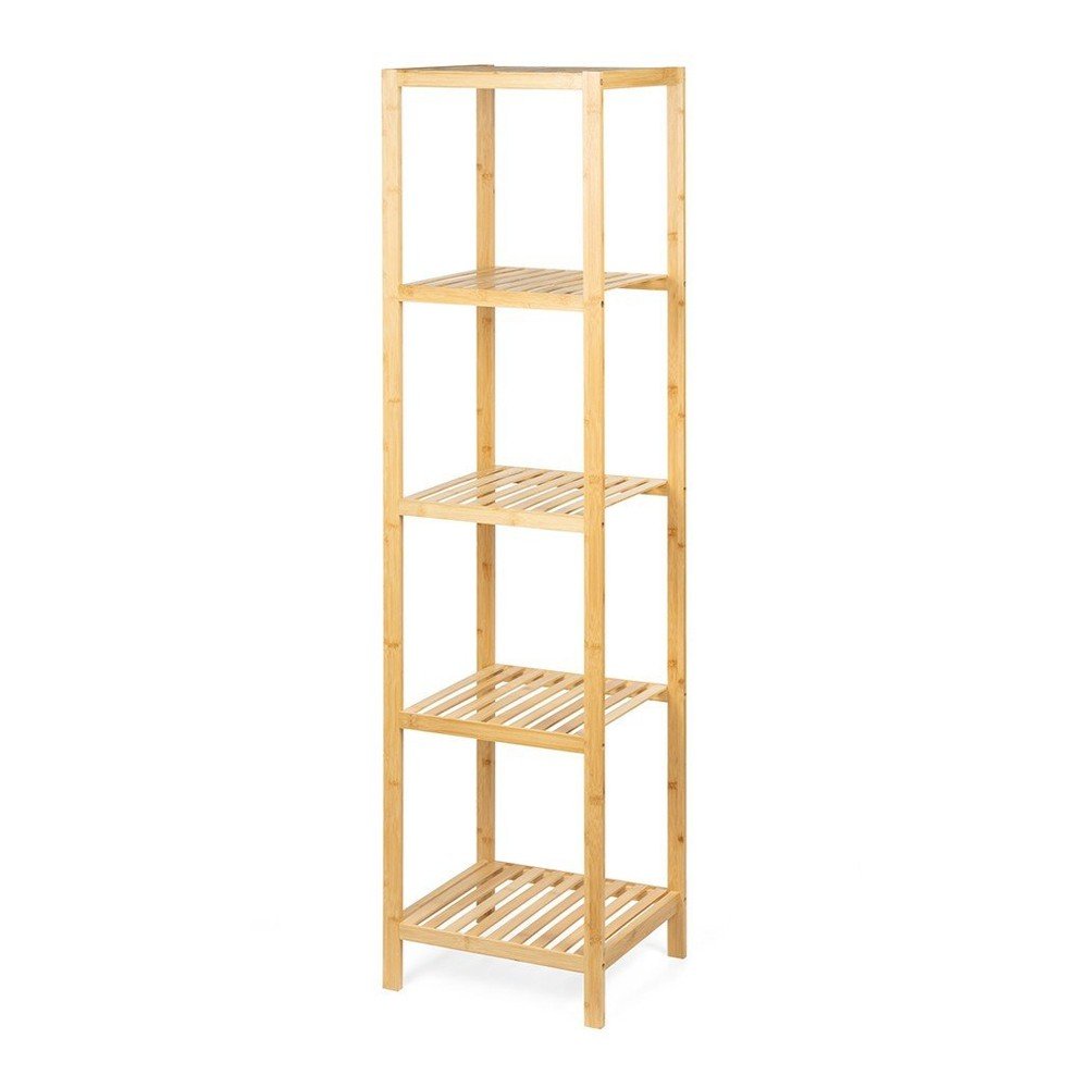 Bambusový kúpeľňový regál v prírodnej farbe 37x140 cm Skaren – Bonami Essentials