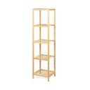Bambusový kúpeľňový regál v prírodnej farbe 37x140 cm Skaren – Bonami Essentials