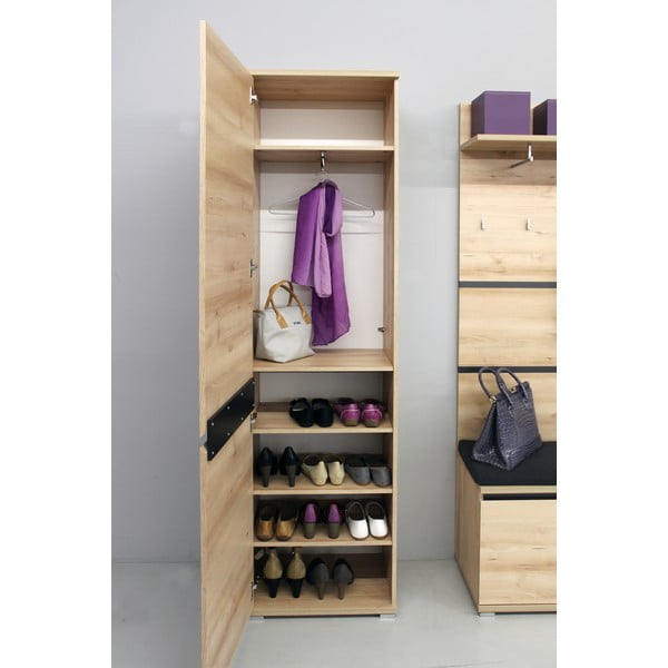 Šatníková skriňa v dekore buka 54x200 cm Lissabon - Germania-image-2