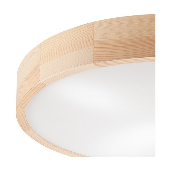 Svetlohnedé stropné svietidlo so skleneným tienidlom ø 58 cm Eveline – LAMKUR-image-3