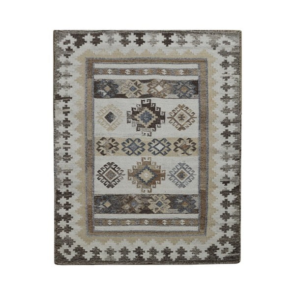 Vlnený koberec Bakero Kilim Nature, 120 × 180 cm