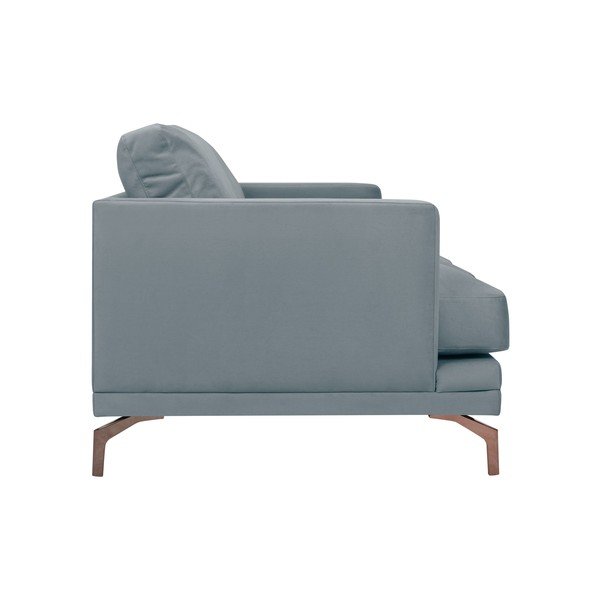 Sivá trojmiestna pohovka s podnožou v zlatej farbe Windsor & Co Sofas Jupiter-image-2