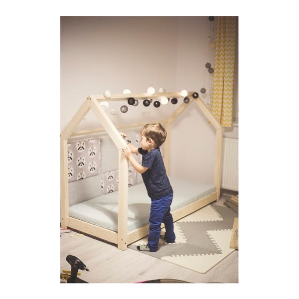 Detská posteľ z masívu v tvare domčeka TERY 80x160 cm-image-2