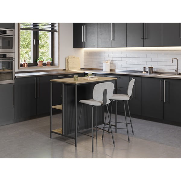 Barový stôl v dekore duba 60x100 cm Sagi – Marckeric-image-3