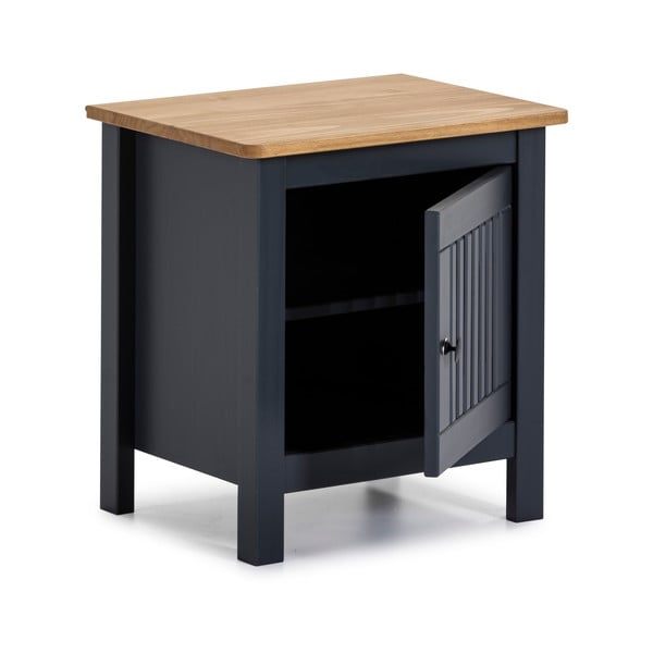 Sivý drevený nočný stolík Marckeric Bruna-image-4