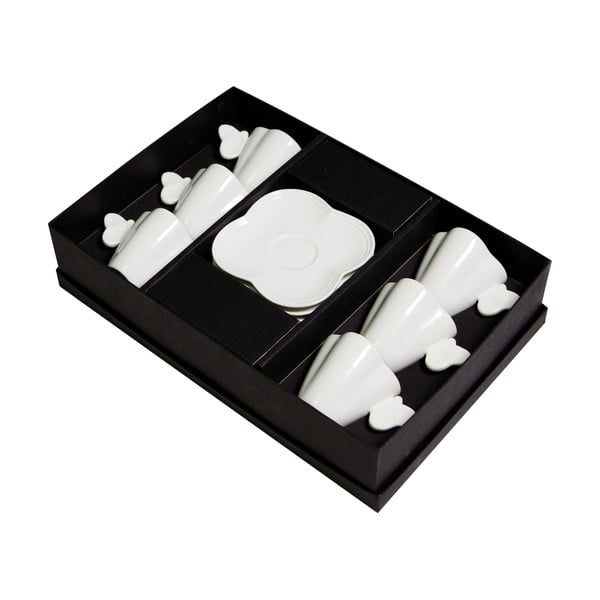 Sada 6 hrnčekov s tanierikmi Party