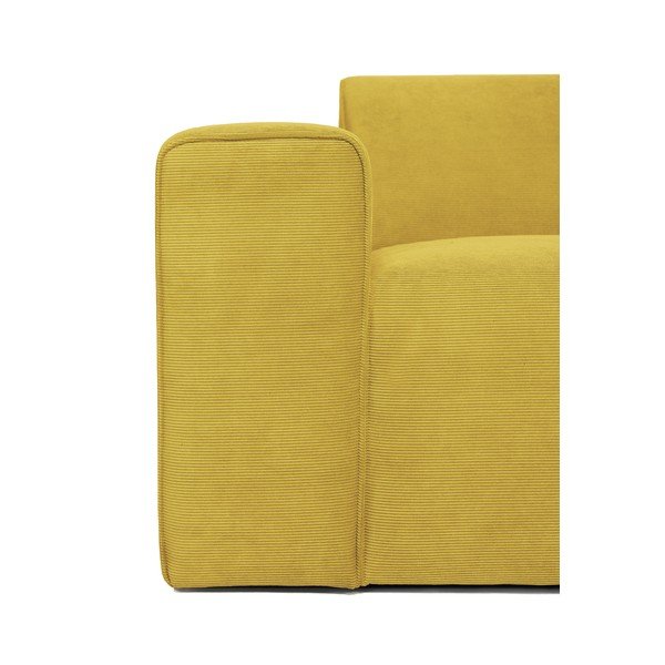 Žltý menčestrový modul pohovky (ľavý roh) Sting - Scandic-image-4