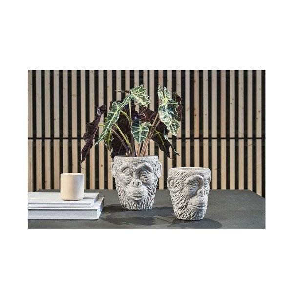 Cementový kvetináč Villa Collection Calbe, výška 22,5 cm-image-1