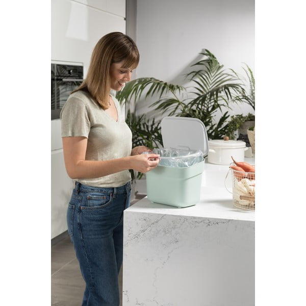 Svetlomodrá nádoba na kompostovateľný odpad 5 l Ready To Collect – Curver-image-1