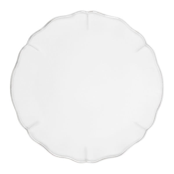 Biely kameninový servírovací tanier Costa Nova Alentejo, ⌀ 34 cm