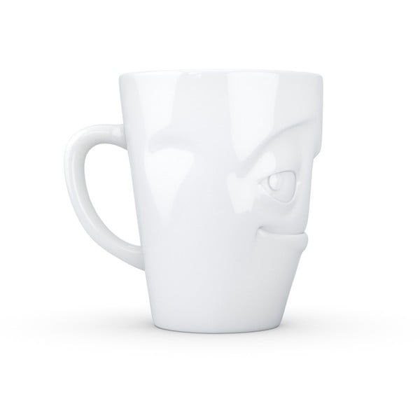 Biely šibalský porcelánový hrnček s uškom 58products-image-4